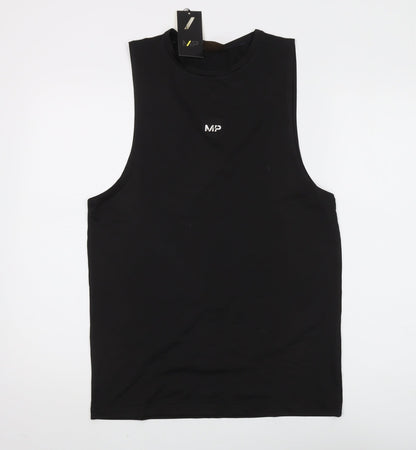 MP Men's Black Athletic Tank Top, Size S, Gym Wear