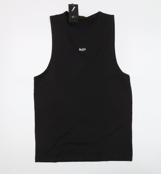 MP Men's Black Athletic Tank Top, Size S, Gym Wear