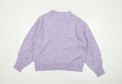 Urban Women's Purple Mock Neck Jumper S