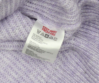 Urban Women's Purple Mock Neck Jumper S