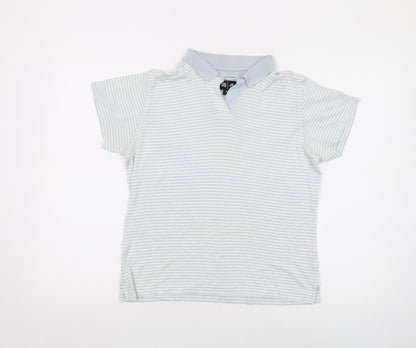 Unisex Adults UK Size M adidas Blue  Polo