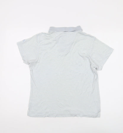 Unisex Adults UK Size M adidas Blue  Polo