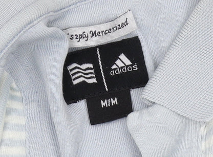 Unisex Adults UK Size M adidas Blue  Polo