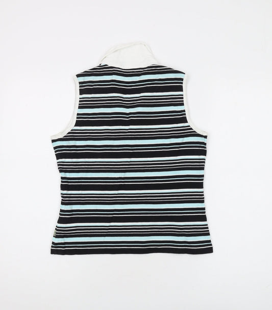 Maine New England Women's Black Polo Top Size 12