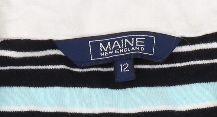 Maine New England Women's Black Polo Top Size 12