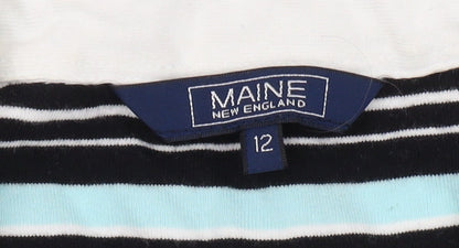 Maine New England Women's Black Polo Top Size 12