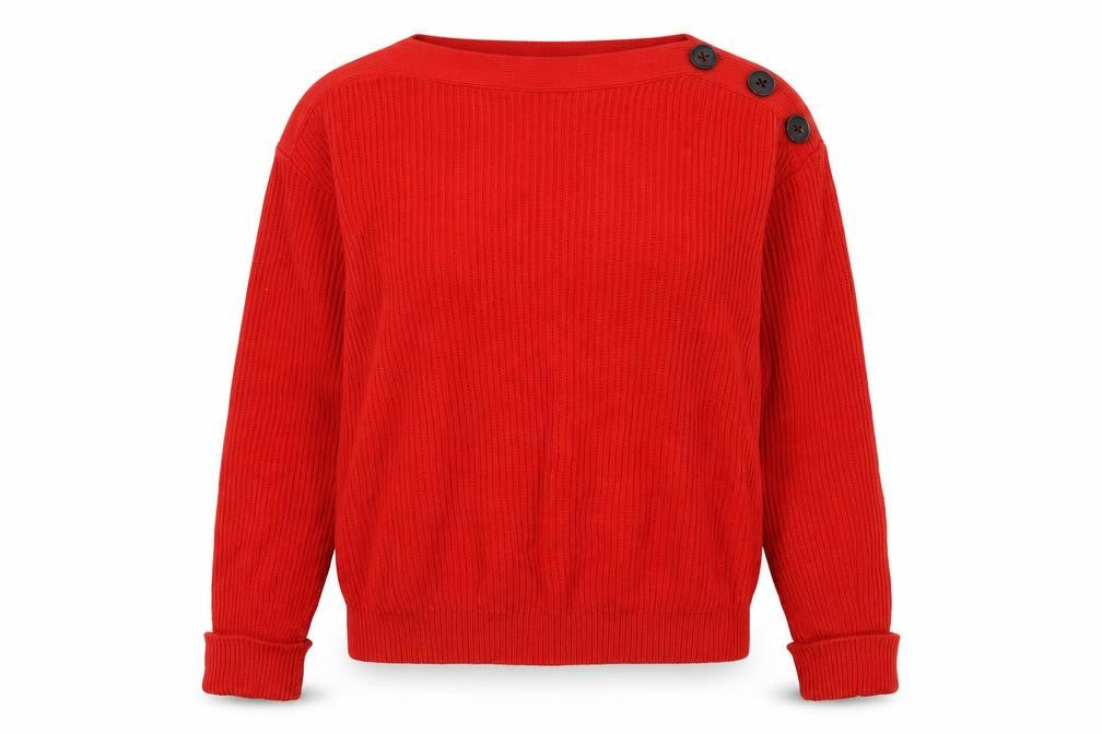 Womens UK Size 10/12 Rick Cardona Red Pullover Jumper