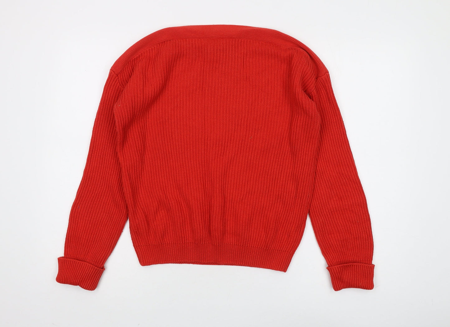 Womens UK Size 10/12 Rick Cardona Red Pullover Jumper