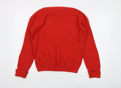 Womens UK Size 10/12 Rick Cardona Red Pullover Jumper
