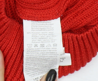 Womens UK Size 10/12 Rick Cardona Red Pullover Jumper