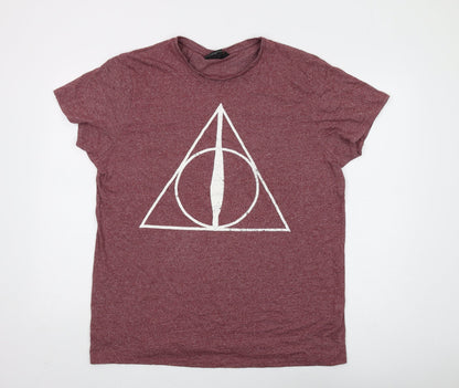 Mens UK Size 2XL Harry Potter Red  T-Shirt