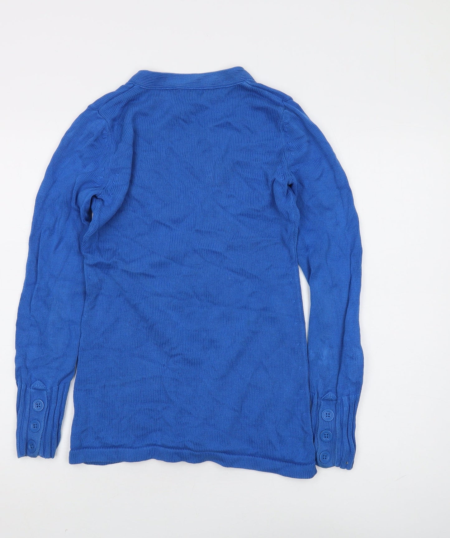 Gap Women's Blue Cardigan Size S V-Neck Knit Jumper