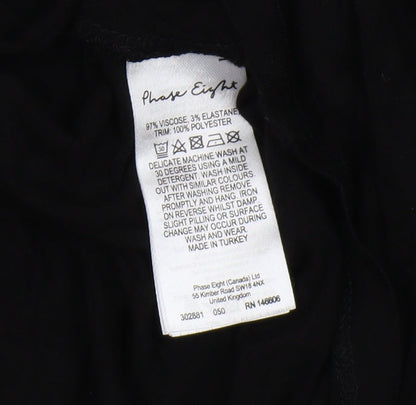 Womens UK Size 10 Phase Eight Black  T-Shirt
