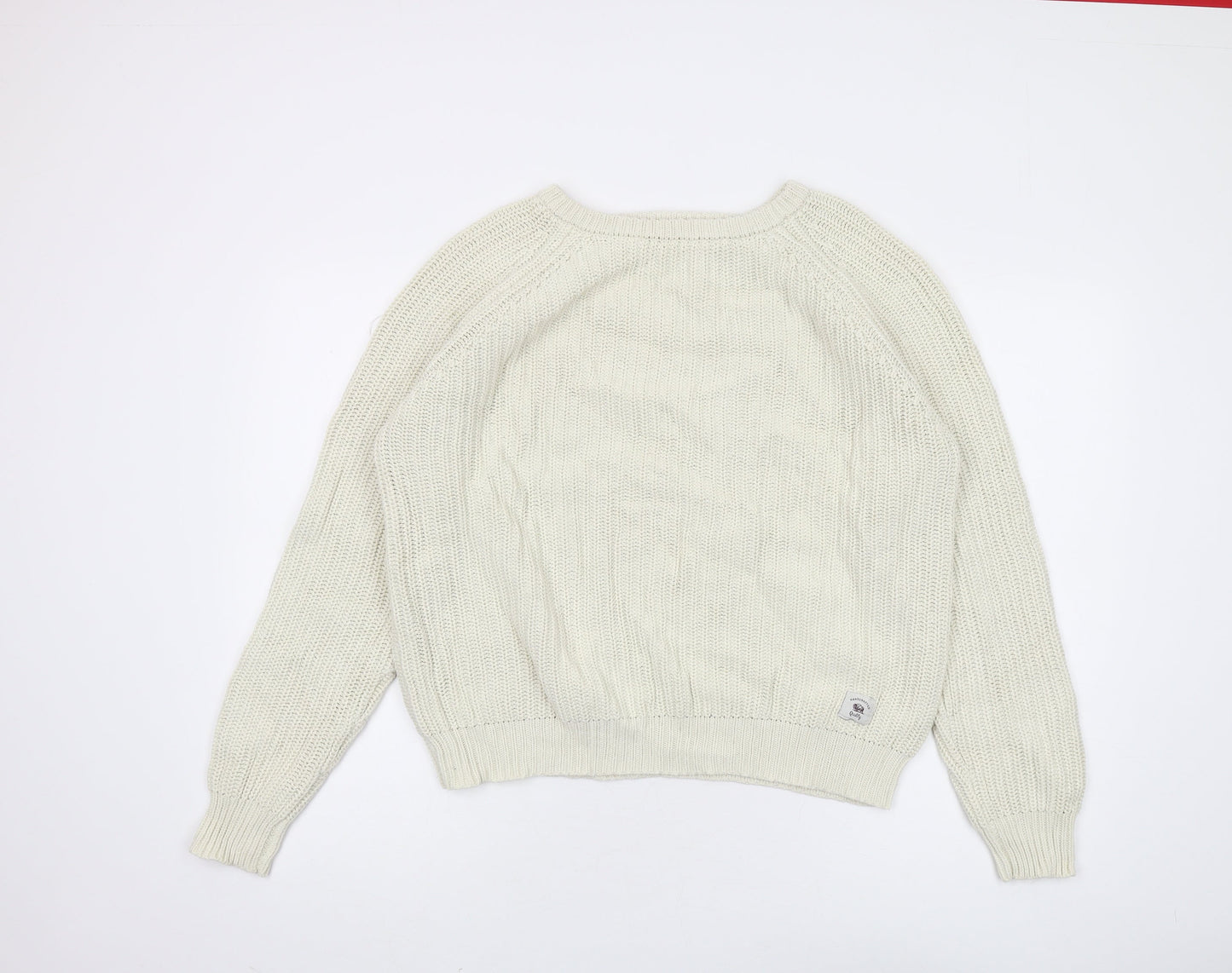 Womens UK Size M Bellfield Ivory Pullover Jumper