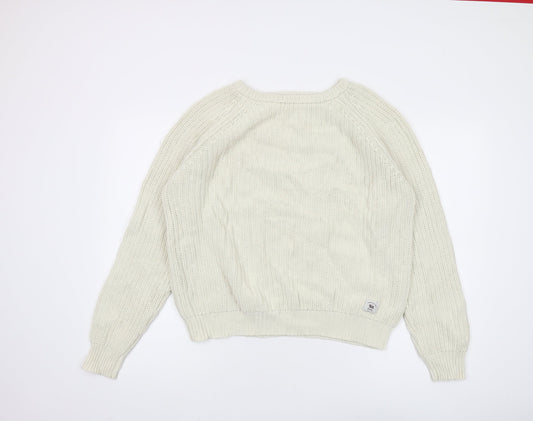 Womens UK Size M Bellfield Ivory Pullover Jumper