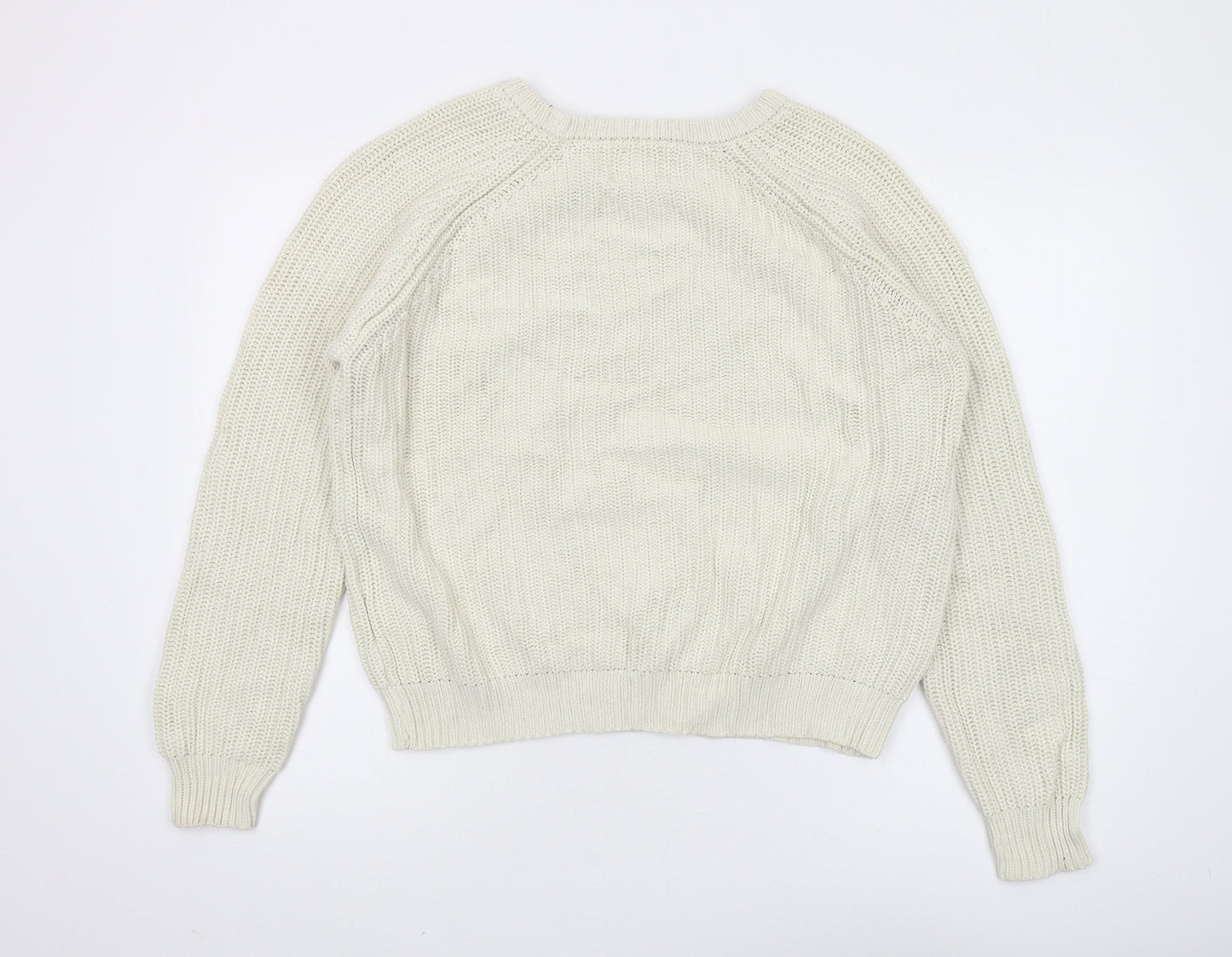 Womens UK Size M Bellfield Ivory Pullover Jumper