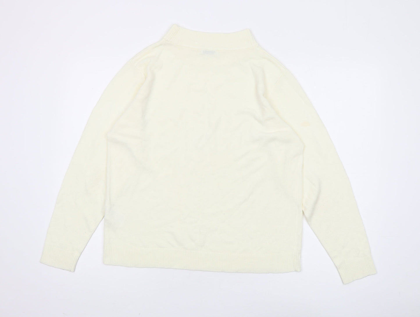 Womens UK Size L Damart Ivory Pullover Jumper