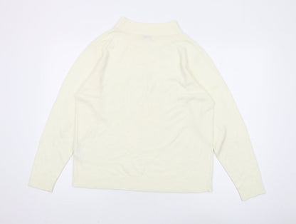 Womens UK Size L Damart Ivory Pullover Jumper