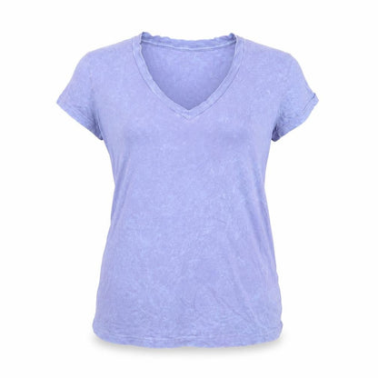 Gap Women's Purple V-Neck T-Shirt - Size S, Cotton