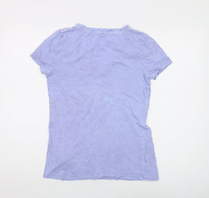 Womens UK Size S Gap Purple Basic T-Shirt