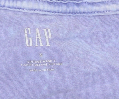 Womens UK Size S Gap Purple Basic T-Shirt