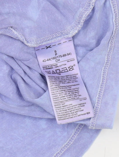 Womens UK Size S Gap Purple Basic T-Shirt