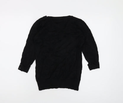 Womens UK Size 12 Red Herring Black Pullover Jumper