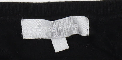 Womens UK Size 12 Red Herring Black Pullover Jumper