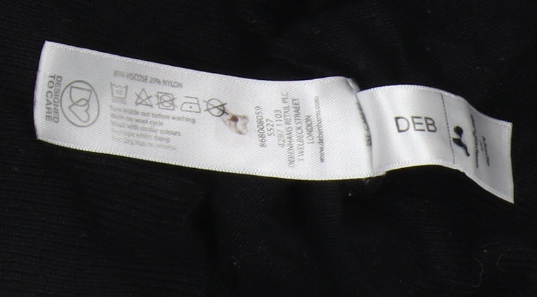 Womens UK Size 12 Red Herring Black Pullover Jumper