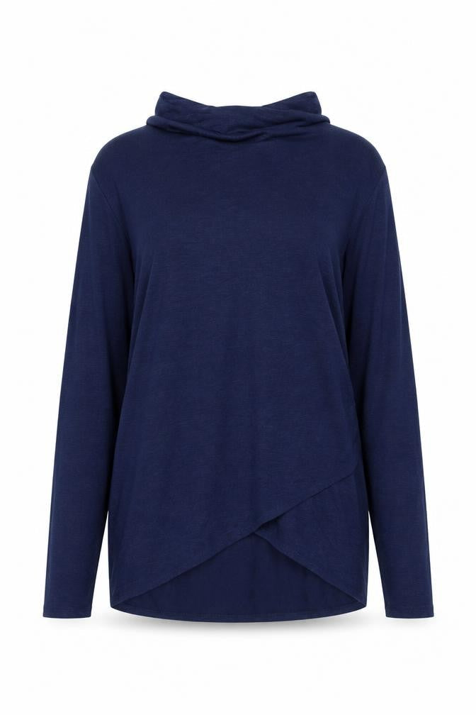 Gap Maternity Blue Pullover Mock Neck Jumper S