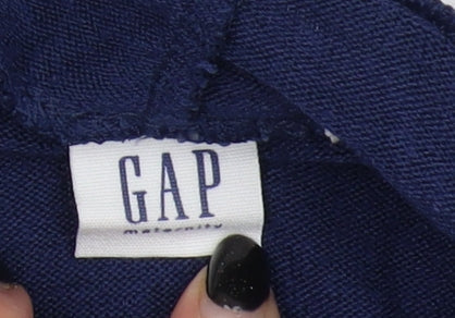 GAP Maternity Blue Pullover Mock Neck Jumper S