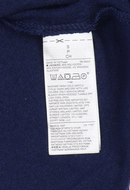 GAP Maternity Blue Pullover Mock Neck Jumper S