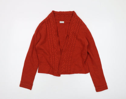 Womens UK Size S Minuet Petite Red Cardigan Jumper