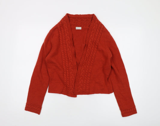 Womens UK Size S Minuet Petite Red Cardigan Jumper