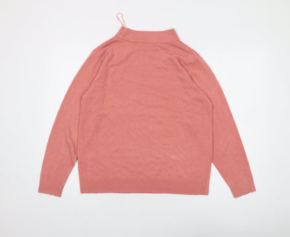 Womens UK Size 18/20 Damart Pink Pullover Jumper