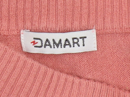 Womens UK Size 18/20 Damart Pink Pullover Jumper