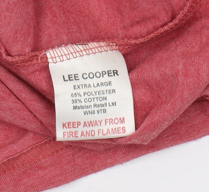 Lee Cooper Men's Red XL Vintage Graphic T-Shirt