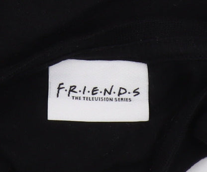 Friends Girls Black Cropped T-Shirt, 7-8 Years, Graphic Logo