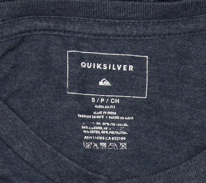 Quiksilver Men's Blue Graphic T-Shirt, S, Regular Fit