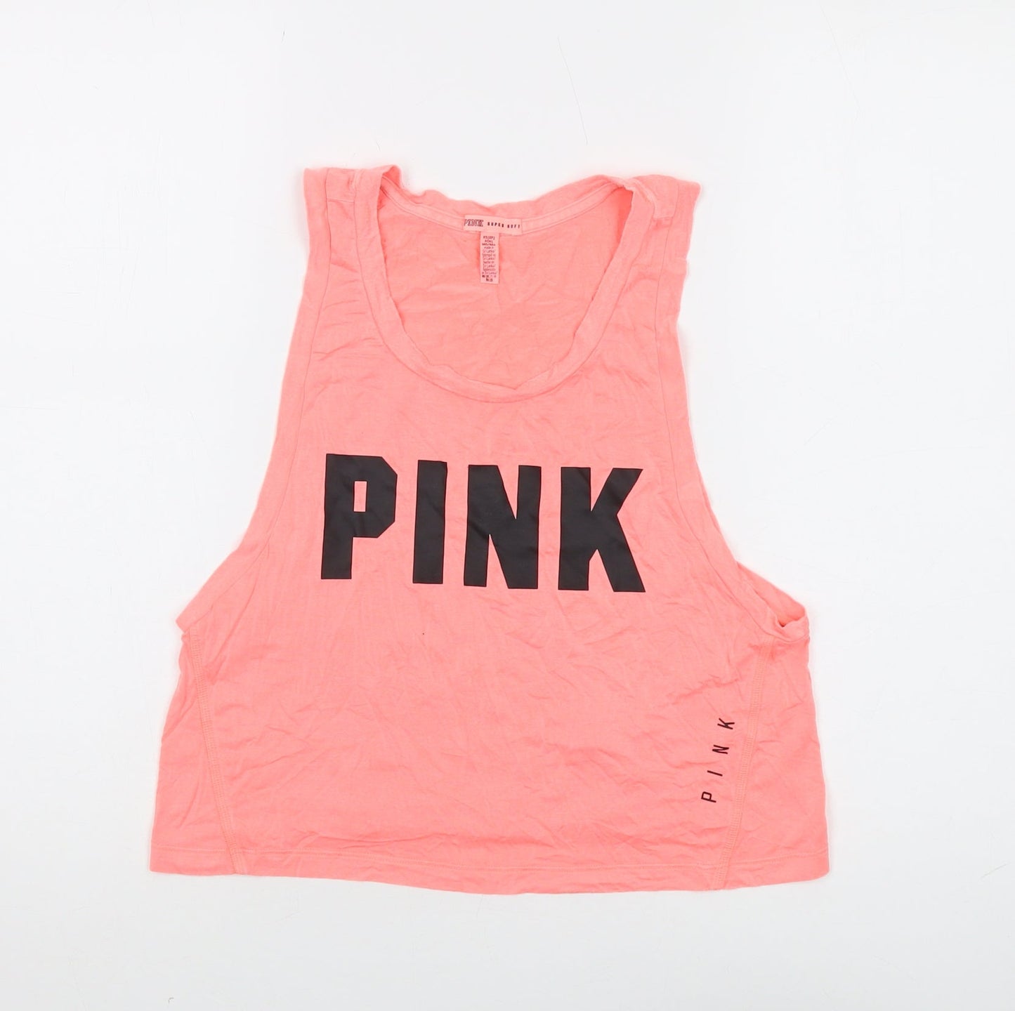 PINK Women's Pink Sleeveless Tank XS - Soft & Stylish