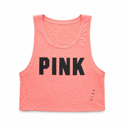 PINK Women's Pink Sleeveless Tank XS - Soft & Stylish