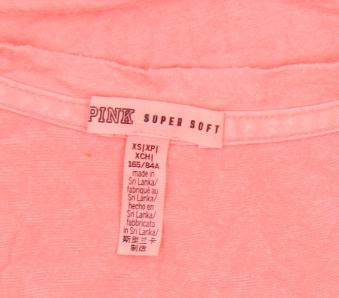 PINK Women's Pink Sleeveless Tank XS - Soft & Stylish
