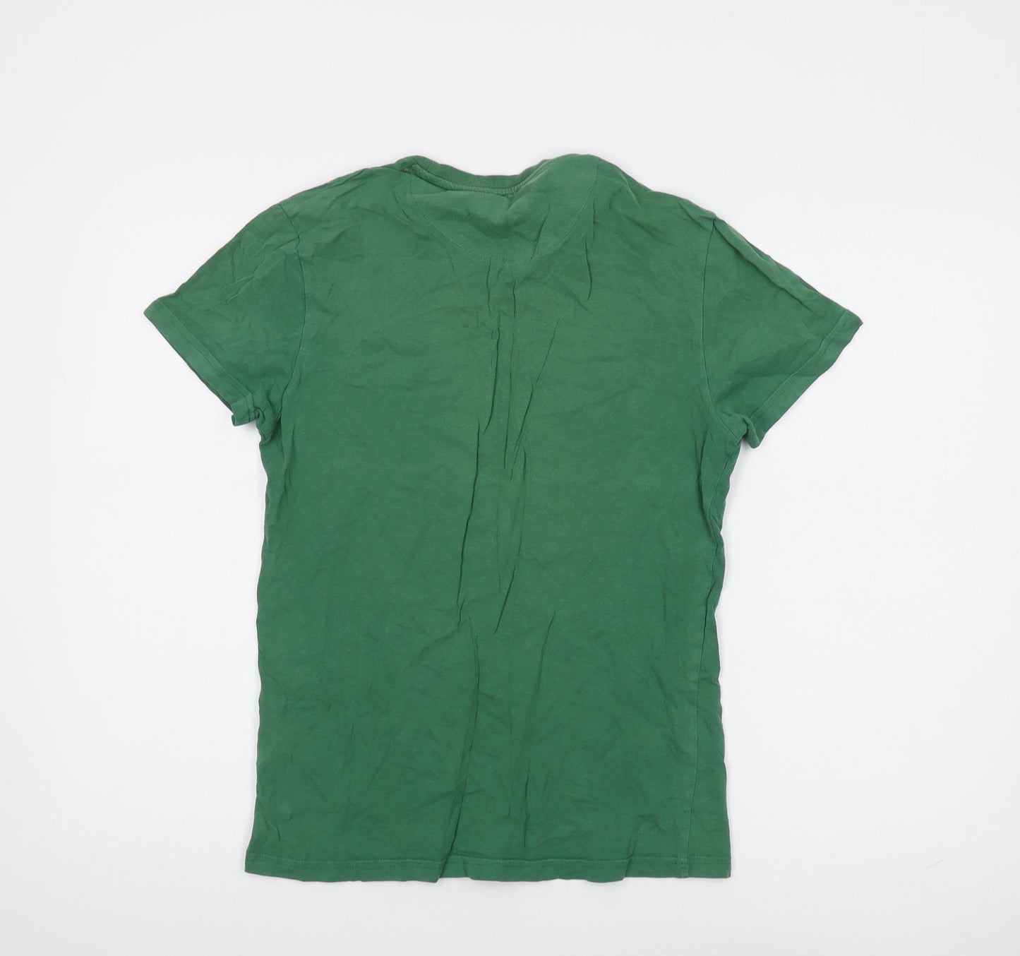 Spitalfields Men's Green Crew Neck T-Shirt, Size S