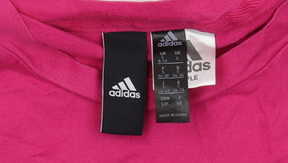 Unisex Adults UK Size S adidas Pink Basic T-Shirt