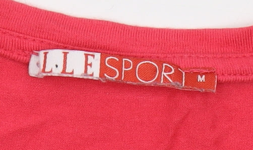 Womens UK Size 12 Elle Sport Red Basic T-Shirt