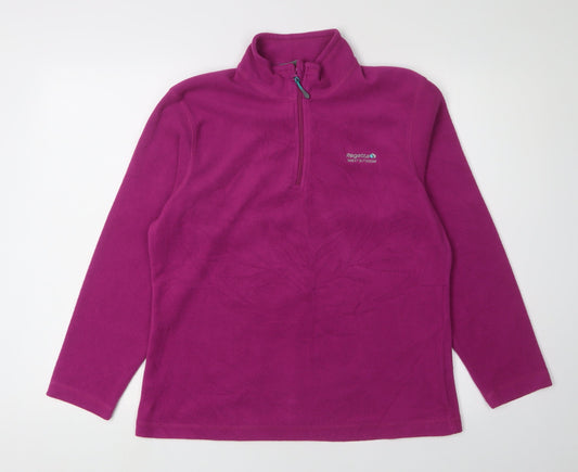 Regatta Women's Purple Fleece Sweatshirt, Size 12