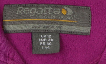 Regatta Women's Purple Fleece Sweatshirt, Size 12