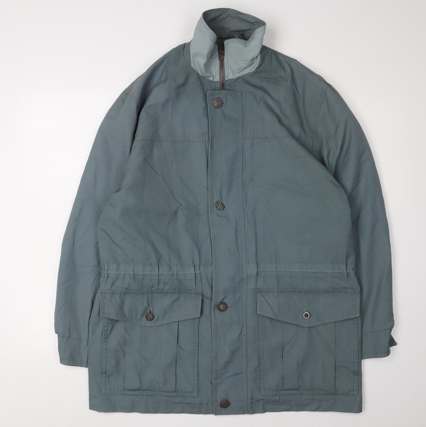 Mens UK Size M Dannimac Green Overcoat