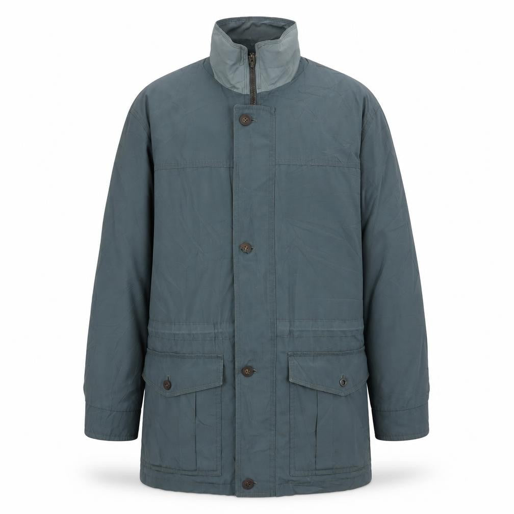 Mens UK Size M Dannimac Green Overcoat