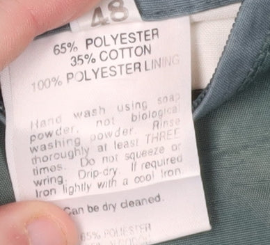 Mens UK Size M Dannimac Green Overcoat